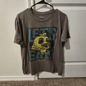 Five Nights at Freddys Funko T Shirt Chica Let's Eat Graphic Tee Men's Medium